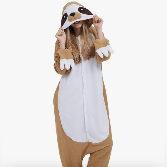 Fun Adult Sloth Hooded Onesie Pajamas
Comfortable & Fun
Holiday Perfect - Picture 4 of 7